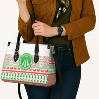 Welsh Christmas Leather Bag Awen and Celtics Culture with Xmas Elements - Wonder Print Shop