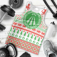 Welsh Christmas Men Tank Top Awen and Celtics Culture with Xmas Elements - Wonder Print Shop