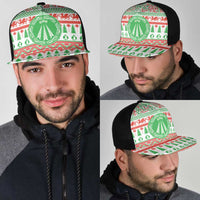 Welsh Christmas Mesh Trucker Cap Awen and Celtics Culture with Xmas Elements - Wonder Print Shop