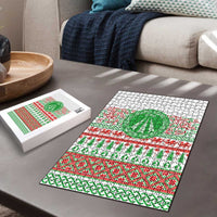 Welsh Christmas Puzzle Awen and Celtics Culture with Xmas Elements - Wonder Print Shop