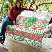 Welsh Christmas Quilt Awen and Celtics Culture with Xmas Elements - Wonder Print Shop