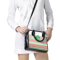 Welsh Christmas Shoulder Handbag Awen and Celtics Culture with Xmas Elements - Wonder Print Shop