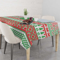 Welsh Christmas Tablecloth Awen and Celtics Culture with Xmas Elements - Wonder Print Shop