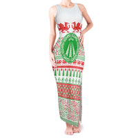 Welsh Christmas Tank Maxi Dress Awen and Celtics Culture with Xmas Elements - Wonder Print Shop