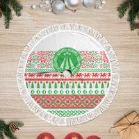 Welsh Christmas Tree Skirt Awen and Celtics Culture with Xmas Elements - Wonder Print Shop