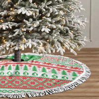Welsh Christmas Tree Skirt Awen and Celtics Culture with Xmas Elements - Wonder Print Shop