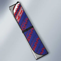 Custom Haiti National Football Auto Sun Shade Dashiki Sporty Style - Wonder Print Shop
