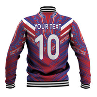 Custom Haiti National Football Baseball Jacket Dashiki Sporty Style - Wonder Print Shop