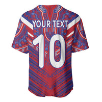 Custom Haiti National Football Baseball Jersey Dashiki Sporty Style - Wonder Print Shop