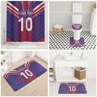 Custom Haiti National Football Bathroom Set Dashiki Sporty Style LT03