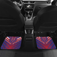 Custom Haiti National Football Car Mats Dashiki Sporty Style - Wonder Print Shop