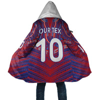Custom Haiti National Football Cloak Dashiki Sporty Style - Wonder Print Shop