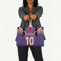 Custom Haiti National Football Leather Bag Dashiki Sporty Style - Wonder Print Shop