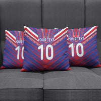Custom Haiti National Football Pillow Cover Dashiki Sporty Style - Wonder Print Shop