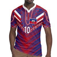 Custom Haiti National Football Rugby Jersey Dashiki Sporty Style - Wonder Print Shop
