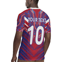 Custom Haiti National Football Rugby Jersey Dashiki Sporty Style - Wonder Print Shop