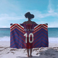 Custom Haiti National Football Sarong Dashiki Sporty Style - Wonder Print Shop