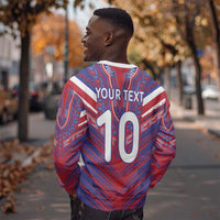 Custom Haiti National Football Sweatshirt Dashiki Sporty Style - Wonder Print Shop