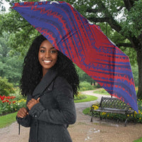 Custom Haiti National Football Umbrella Dashiki Sporty Style - Wonder Print Shop