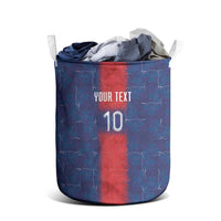 Custom Haiti National Football Laundry Basket Haiti Emblems Motif - Wonder Print Shop