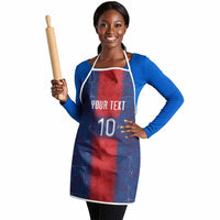 Custom Haiti National Football Apron Haiti Emblems Motif - Wonder Print Shop