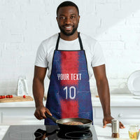 Custom Haiti National Football Apron Haiti Emblems Motif - Wonder Print Shop