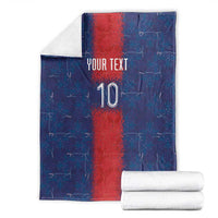 Custom Haiti National Football Blanket Haiti Emblems Motif - Wonder Print Shop