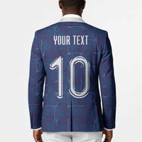 Custom Haiti National Football Blazer Haiti Emblems Motif - Wonder Print Shop