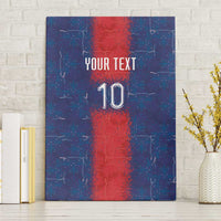 Custom Haiti National Football Canvas Wall Art Haiti Emblems Motif - Wonder Print Shop