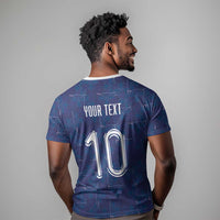 Custom Haiti National Football T shirt Haiti Emblems Motif - Wonder Print Shop