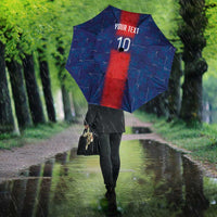Custom Haiti National Football Umbrella Haiti Emblems Motif - Wonder Print Shop