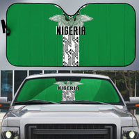 Nigeria National Football Auto Sun Shade Inspired Retro Style - Wonder Print Shop