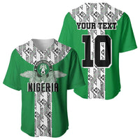 Custom Nigeria National Football Baseball Jersey Inspired Retro Style - Wonder Print Shop