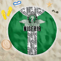 Nigeria National Football Beach Blanket Inspired Retro Style - Wonder Print Shop