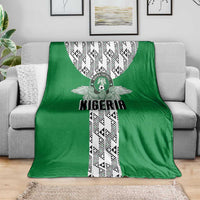 Nigeria National Football Blanket Inspired Retro Style - Wonder Print Shop