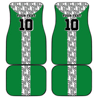 Custom Nigeria National Football Car Mats Inspired Retro Style - Wonder Print Shop