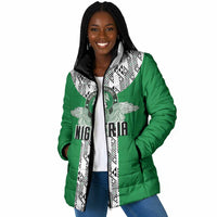 Custom Nigeria National Football Padded Jacket Inspired Retro Style - Wonder Print Shop