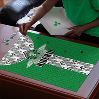 Nigeria National Football Puzzle Inspired Retro Style - Wonder Print Shop
