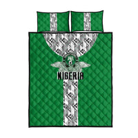 Nigeria National Football Quilt Bed Set Inspired Retro Style - Wonder Print Shop