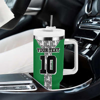 Custom Nigeria National Football Tumbler With Handle Inspired Retro Style - Wonder Print Shop