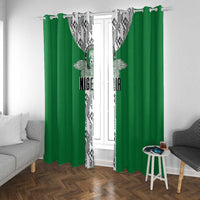 Nigeria National Football Window Curtain Inspired Retro Style - Wonder Print Shop