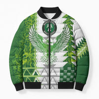 Custom Nigeria National Football Bomber Puffer Jacket Naija Super Eagles - Wonder Print Shop