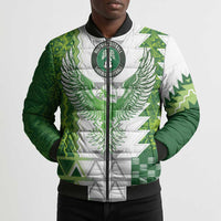 Custom Nigeria National Football Bomber Puffer Jacket Naija Super Eagles - Wonder Print Shop