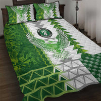 Nigeria National Football Quilt Bed Set Naija Super Eagles - Wonder Print Shop