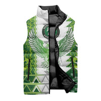 Custom Nigeria National Football Sleeveless Puffer Jacket Naija Super Eagles - Wonder Print Shop