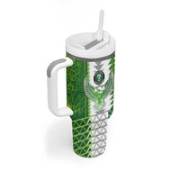 Custom Nigeria National Football Tumbler With Handle Naija Super Eagles - Wonder Print Shop