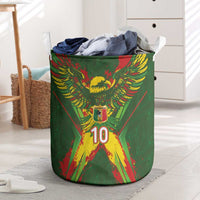 Custom Mali National Football Laundry Basket Grunge Les Aigles Sporty Style - Wonder Print Shop