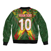 Custom Mali National Football Bomber Jacket Grunge Les Aigles Sporty Style - Wonder Print Shop