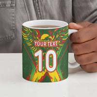Custom Mali National Football Ceramic Mug Grunge Les Aigles Sporty Style - Wonder Print Shop