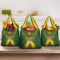 Custom Mali National Football Grocery Bag Grunge Les Aigles Sporty Style - Wonder Print Shop
